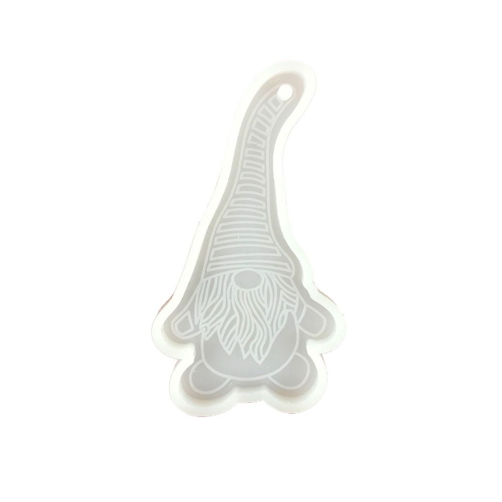 Hanging Tags Dwarf Keychain Pendant Mold DIY Santa Claus Mold Xmas Pendant Silicone Mold  Garden