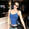 Summer new pure desire dopamine wear lace lace suspender vest women's versatile slim slim sleeveless top