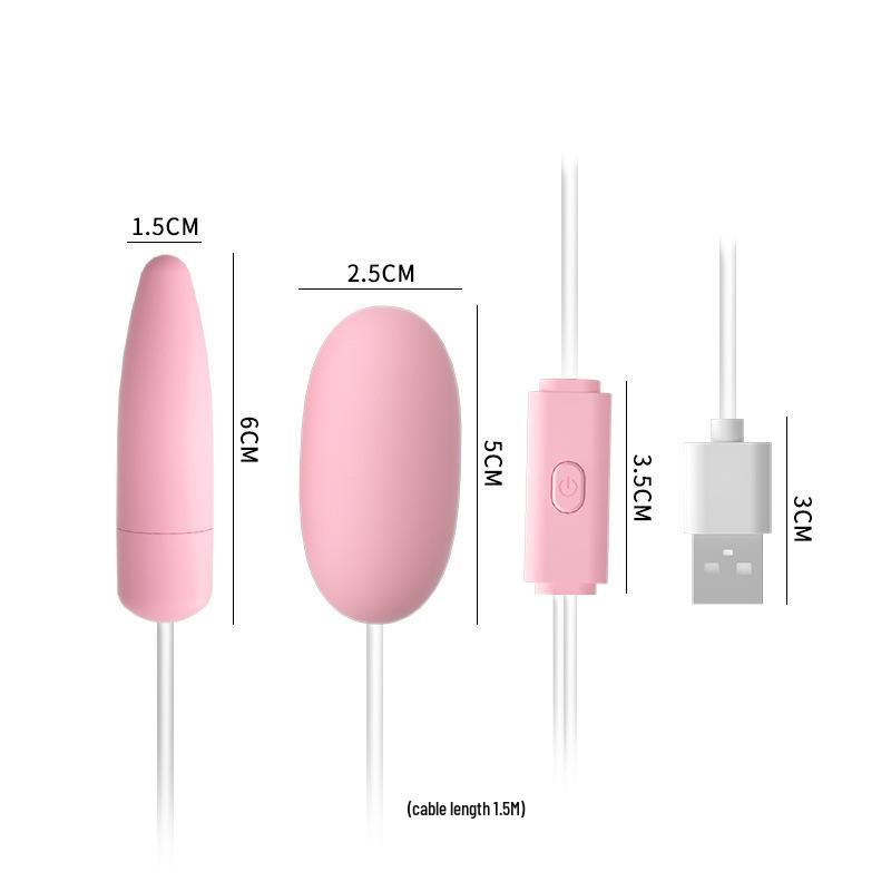 USB Double Vibrator & Sucking Tongue Adult Toy - Lailuo Flirting Egg Style ABCDE