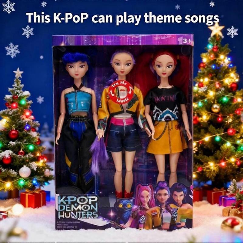 K-POP Demon Hunter Action Figure - Cute Vinyl Figurine Toy, Collectible Kpop Idol for Kids & Fans