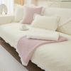 Nordic Cotton Sofa Towel with Edge Pets Kids Anti-slip Thicken Sofa Mat Cover Removable Couch Slipcover Blanket for Living Room