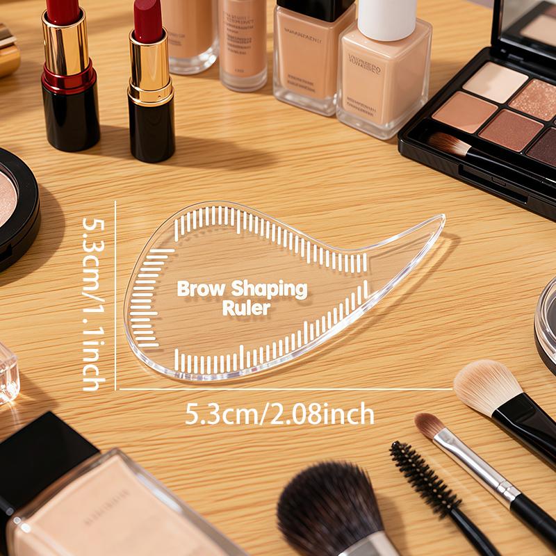 Линейка для формирования бровей Профессиональный измерительный трафарет для бровей для симметричного макияжа бровей, Многоразовый трафарет-гид для бровей