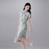 SOFSIL 2026 Summer New Chinese Style Silk Floral Cheongsam Dress