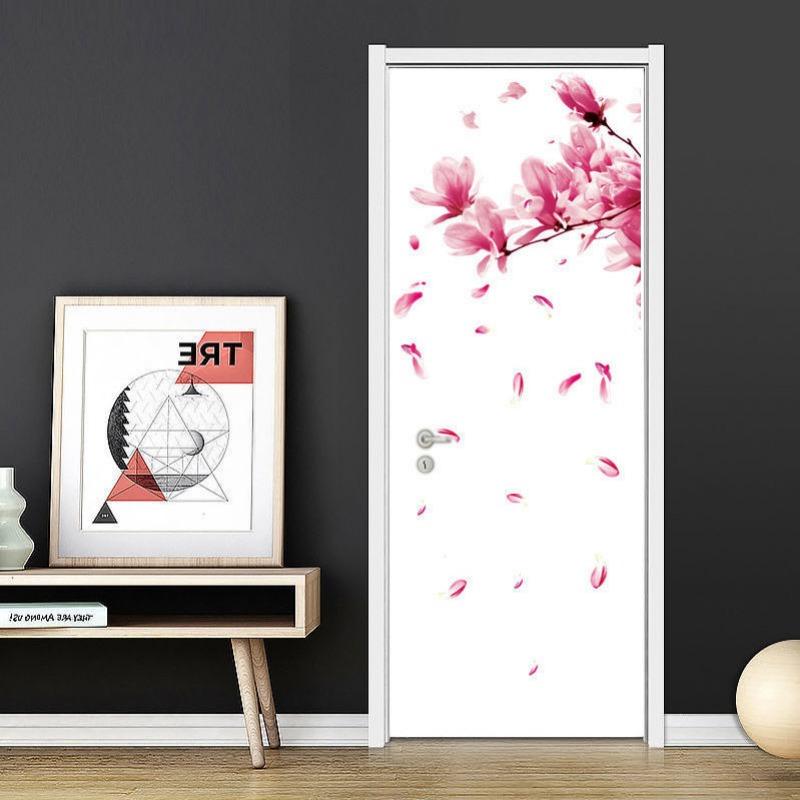 DIY Purple Lavender Living Room Wall Stickers Decor Self-adhesive Flowers Butterfly Wall Decals Mural Bedroom Home Decorations