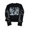European and American Y2K Retro Letter Printed Street Punk Unisex Long Sleeved Shirt