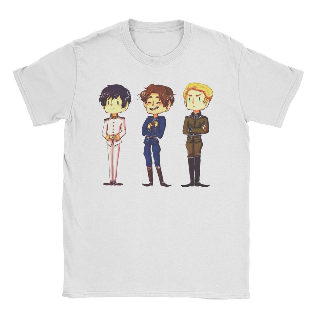 Chibi Belarus Hetalia T Shirts for Unisex Cotton TShirt Axis Powers Hetalia Anime APH World Tee Shirt Short Sleeve Clothes