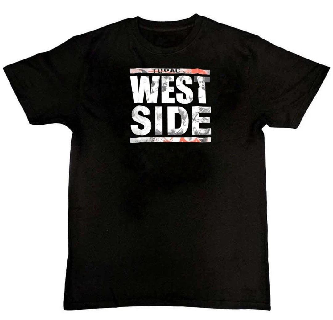 Men s and Women s T-shirts 2Pac TUPAC SHAKUR West Side Graphic Print Unisex Mens T-Shirt S M L XL 2 3 4 XL M