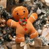 1Pc 20-30CM Lovely Christmas Series Dolls Elk Santa Claus Snowman Gingerbread Man Plush Toy Cute Christmas Tree Decor Gift