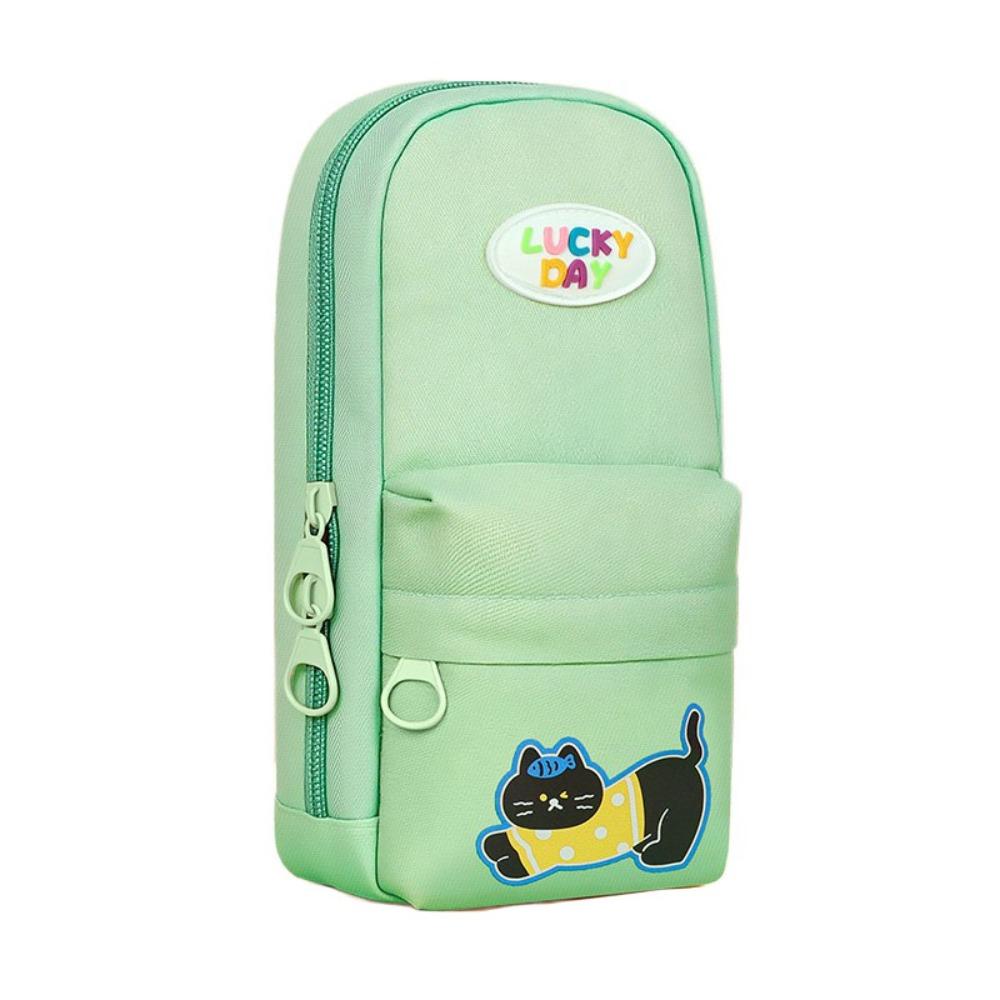 

Patchwork Lovely Pencil Case Letter Mini Schoolbag Pencil Cases School Supplies зелений