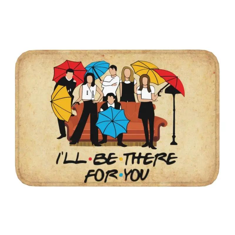 Funny TV Show Friends Collage Front Floor Door Entrance Mats Indoor Bathroom Kitchen Doormat Toilet Carpet Rug