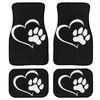 2pcs/4pcs Cartoon Dog Paw Car Foot Pad: Universal Anti-Slip Protection & Dust-Proof Car Accessories for Front & Rear Seats