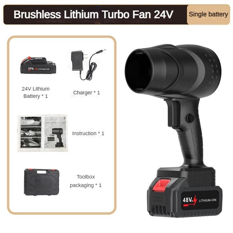 800W Brushless High Power Violent Turbo Fan Rechargeable Dust Removal Hair Dryer Portable Leaf Blowing Machine