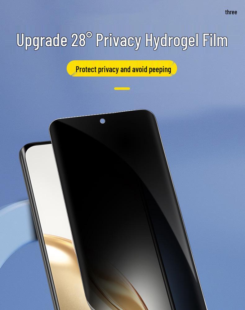 Moto Edge70/Signature HD Anti-Peep Weichfolie & G100 Hydrogel Sichtschutz-Displayschutz
