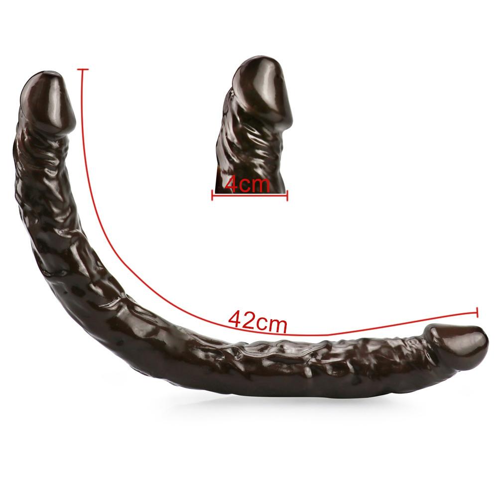 MoDi Huge Dildo 56cm Super Realistic Soft Penis Double Heads Sex Toys for Women Men