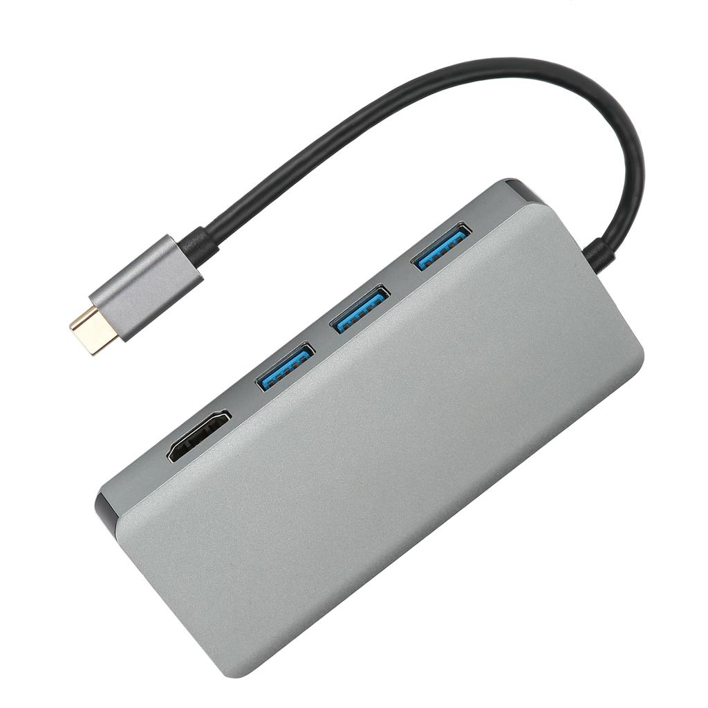 Hub-Adapter TypC auf HDMI-Kabel VGA-Konverter USB B0504 für Heim- und Büro-Monitor