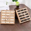 Holzohrringe Ringe Schmuck Display Tablett Organizer Halter 15 Slots Weiß