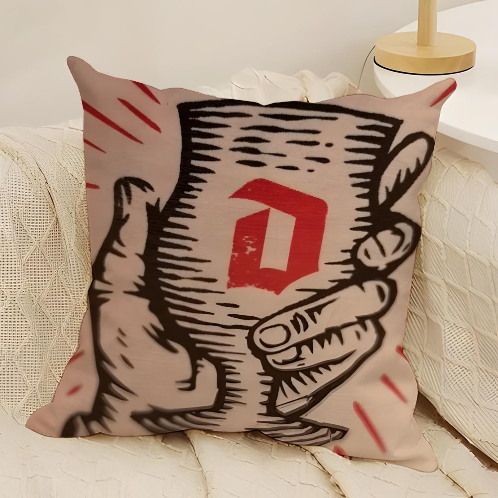 Cool D-Duvel Moortgat Brauerei 2 Kissenbezüge Natürlicher Leinen Doppelseitiger Druck Sofa Heimdekoration Kissenhülle