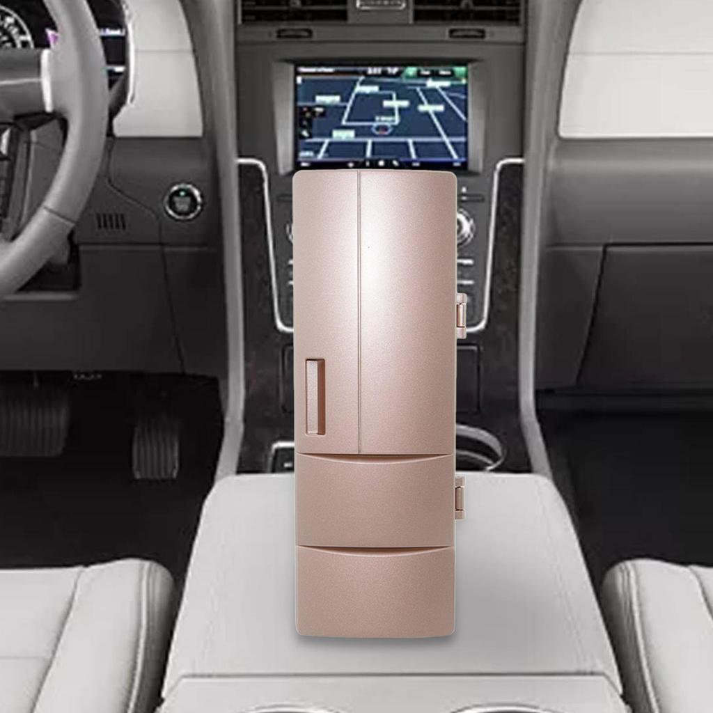 Універсальний автомобільний холодильник USB-міні-холодильник Портативні охолоджувачі та обігрівачі для подорожей Гуртожиток Їжа Напій