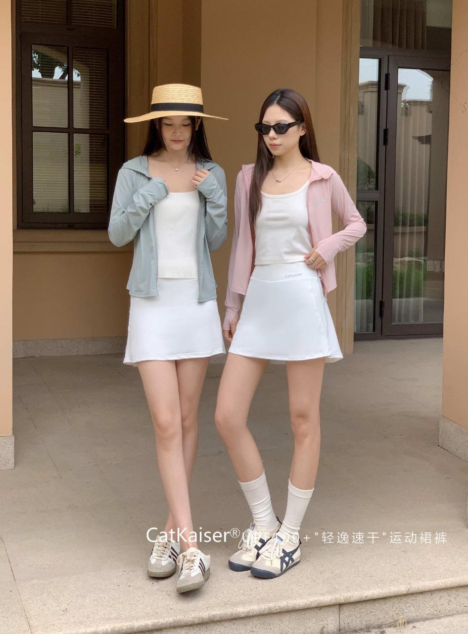 Women s High Waist Skort Slim Fit Japanese Casual Quick Dry UV Protection Athletic Mini Skirt S