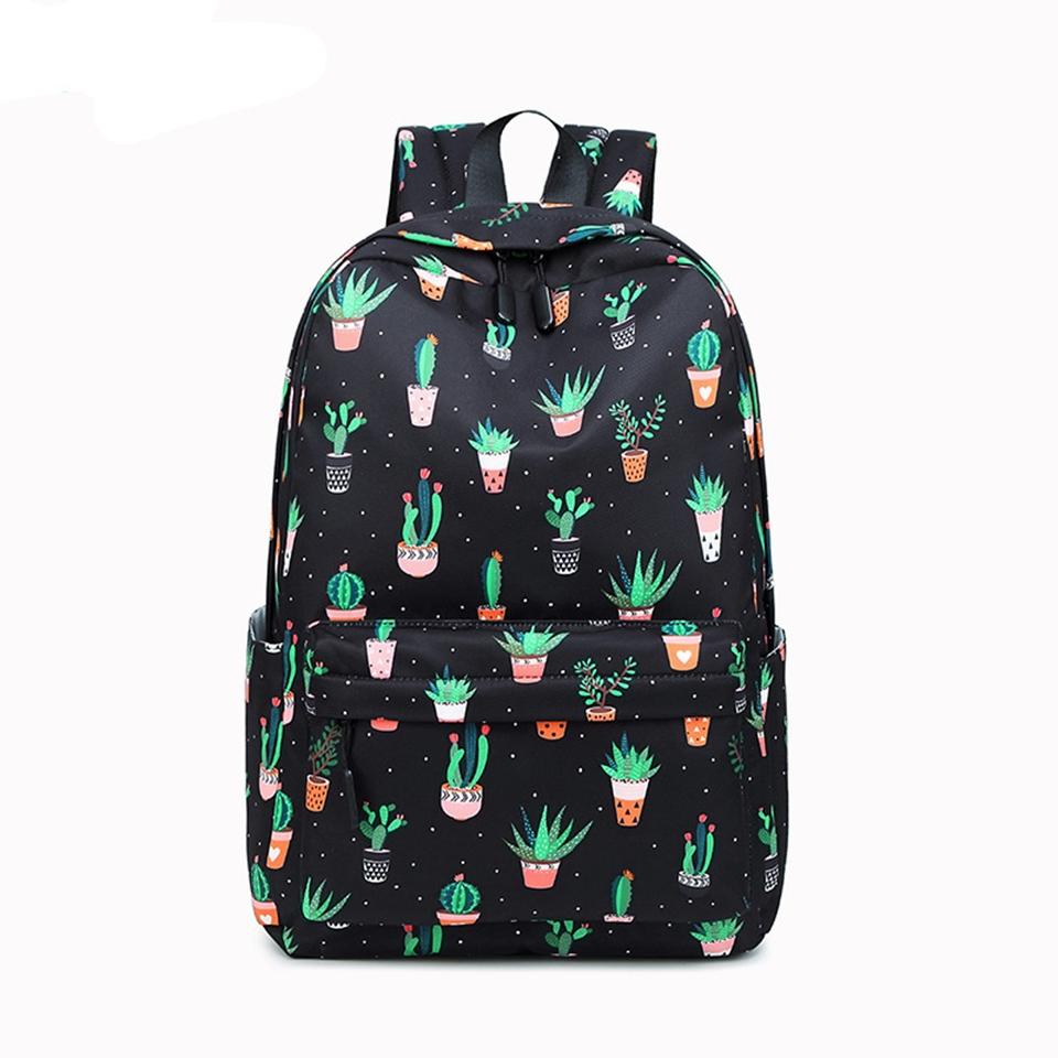Kaktusmuster Kinder Schulrucksack Mädchen Damen Reise Laptop Buchtasche Taschen Lässiger Tagesrucksack Kinder Schultaschen Schultaschen