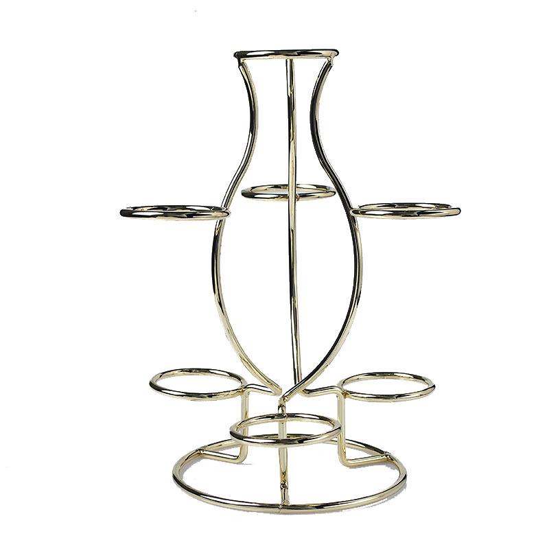 Metall Kristallkugel Basis mit sieben Katzenaugenkugeln - Kreatives Heim Schreibtisch Ornament