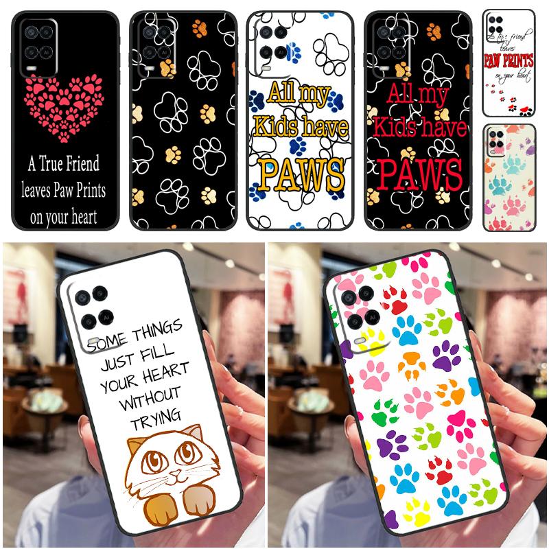Dog Friends Cat Pet Paws For Oppo A80 A60 A40 A94 A54 A98 A78 A18 A38 A58 A16 A76 A96 A17 A77 A74 A57S A15 Phone Case