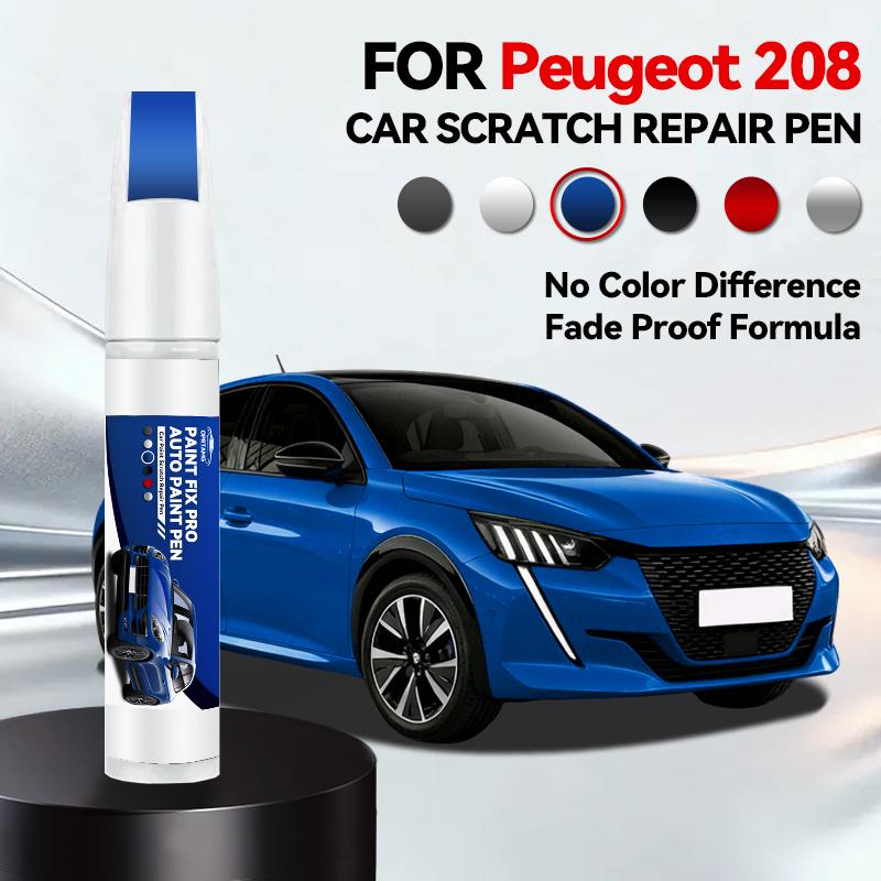 For Peugeot 208 2012-2025 B21 P21 Paint Repair Pen Touch Up Scratch Remover DIY Auto Accessories Black White Blue Gray Yellow
