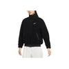 Nike Giacca Nsw Swoosh in Peluche con Collo Alto da Donna Giacche Nero DR5629-010