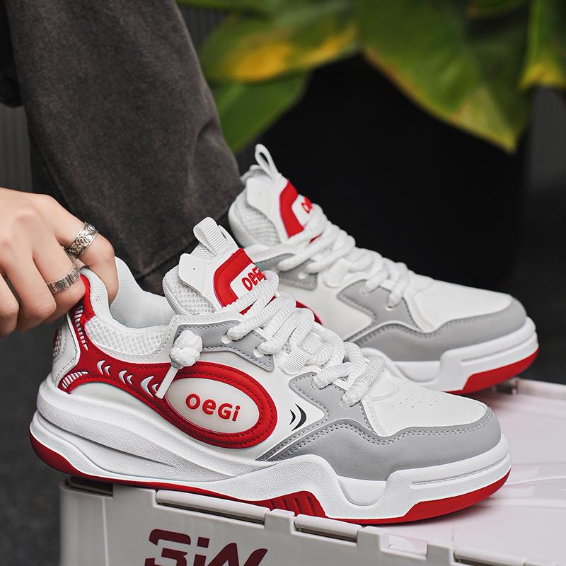 new sports and leisure non-slip board shoes male teenagers students niche thick soled bread shoes low top original