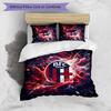 Bologna FC Printed 3PCS Bedding Set Breathable Duvet Cover with Pillowcases Decorative Bed Linen for Bedroom Home