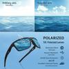 Men's Polarized Sport Casual Dual-Use Sunglasses - Matte Finish, Fashionable UV Protection (P9504)
