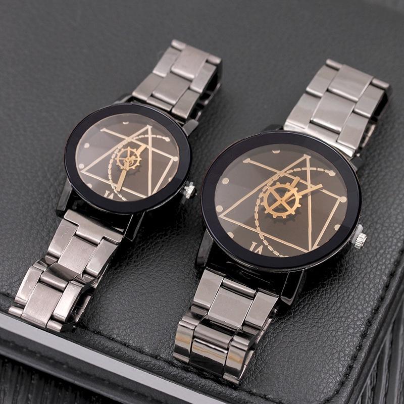 Steel Strap Gear Watch Fashion Couple Gift Simple Casual Elegant Practical And