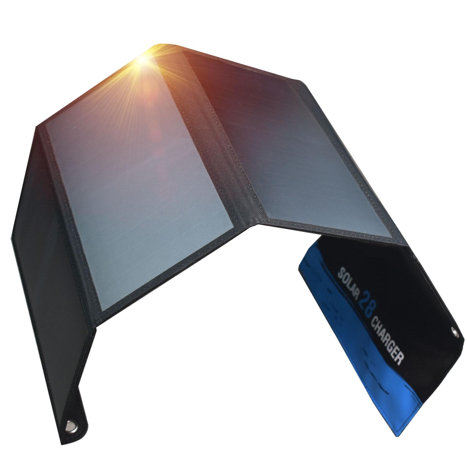 28W Portable Solar Panel Foldable Solar