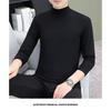 Men S Half High Neck Long Sleeve Cotton Loose Fit T Shirt