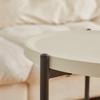 1 Movable Round Storage Table, Stable Bearing, Smooth Silent Wheel, Smooth Push And Pull, Can Be Used For Vase, Books, Aroma, De