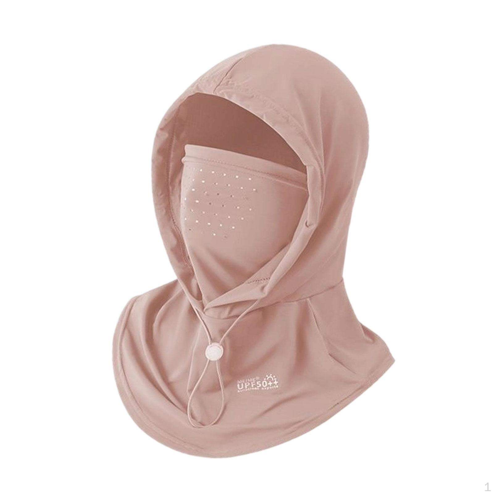 

Hooded Balaclava, Lightweight, Neck Gaiter, Full Head for Outdoor Activities, рожевий