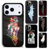 Bestickte Karte von P=alästina Handyhülle Für iPhone 17 16 15 14 13 12 11 Pro Max Plus 17Air Weiche Silikonhülle