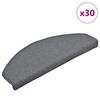 Step Mats 30 Pcs 65 X 24 X 4 Cm Light Grey and Blue Semi Round Large