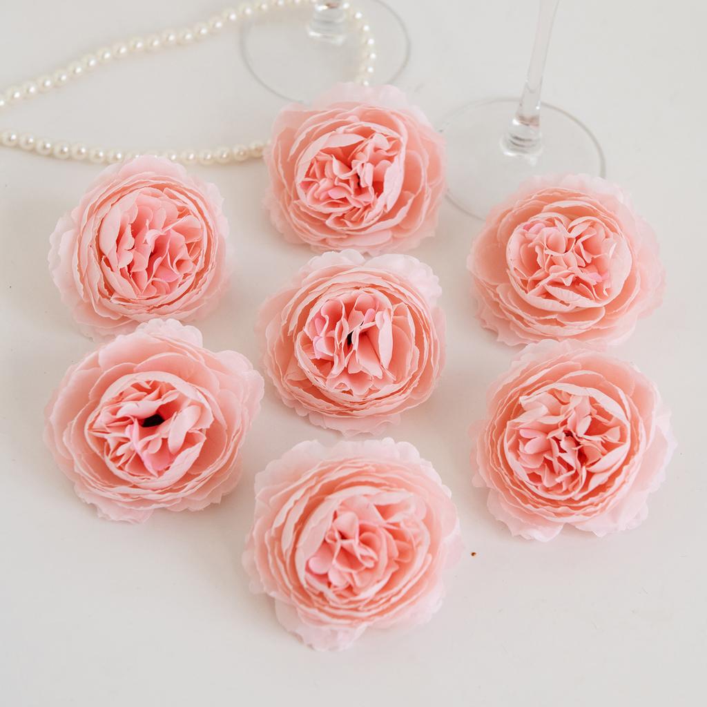 Artificial Flower Silk Peony Stem Combination Outdoor Courtyard Wedding Bridal Bouquet Home Room Holiday wreathDiy Box Decoratio