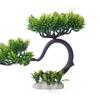 Agua Hierba Crawler Árbol Decoración Simulación Simulación Pino Bonsai Árbol Paisaje Hundido Madera Decoración Planta Plástico Paisaje Acuático