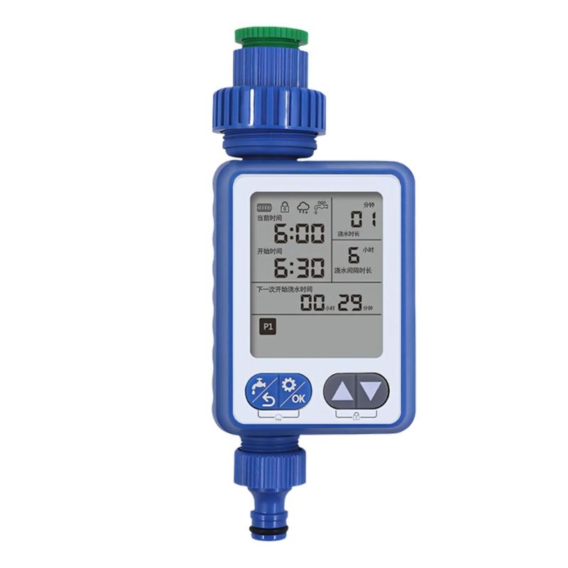 

Programmable Hose Equipment Offering 10 individualized Schedules And Safety Lock For Efficient Garden Watering синий