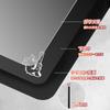 SIROOLAC 2.0 Glass Gaming Mouse Pad for FPS, 2.6mm Ultra-Thin Silicone Cover with Etched Finish for a New Shooting Experience (Black, 300mm*350mm)