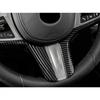 Car Steering Wheel Frame Cover Trim For BMW 5 Series G30 2018-2022 Carbon Fiber