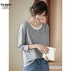Women's Faux Two-Piece Long Sleeve T-Shirt