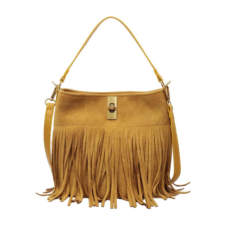 Bohemian Retro Fringed Bag Women's 2025 New Foreign Style Fashionable Shoulder Ethnic Style Travel Messenger Women's Bag