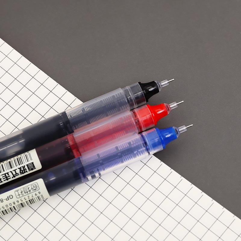 1 kus psací potřeby Roztomilý rovný tekutý váleček kuličkové pero Školní kancelářské potřeby Creative Sweet High Capacity Pen