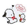 Sanrio Sanrio Pochacco klistremerkesett 35-årsjubileum rødt bånd Designsegl Pochacco Pochacco Skrivesaker Skrivesaker klistremerke 35-årsjubileum Bursdag