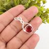Schmuck mit rosa Rubellit-Edelstein, Anhänger aus massivem 925er Sterlingsilber, wunderschöner Silberanhänger, handgefertigter Heilanhänger für Damen