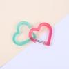 Colorful Heart-Shaped Multi-Functional Acrylic Carabiner Keychain
