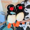 Cartoon Penguin Plush Backpack For Girls Kids Soft Toy School Bag With Zipper Closure And Inner Pocket